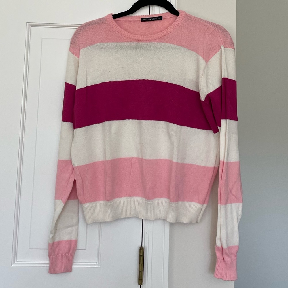 brandy melville striped sweater